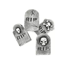 Packung mit 4 RIP-Grabsteinen