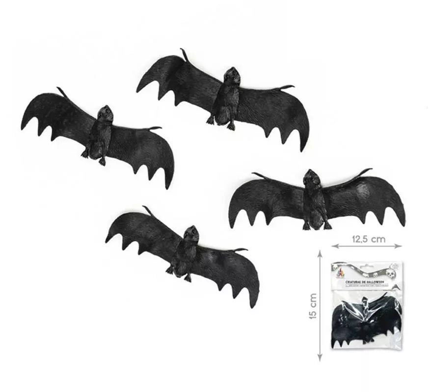 Translation missing: de.Pack de 4 Murciélagos negros alas extendidas