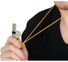 4er-Pack Metallpfeifen mit Schnur