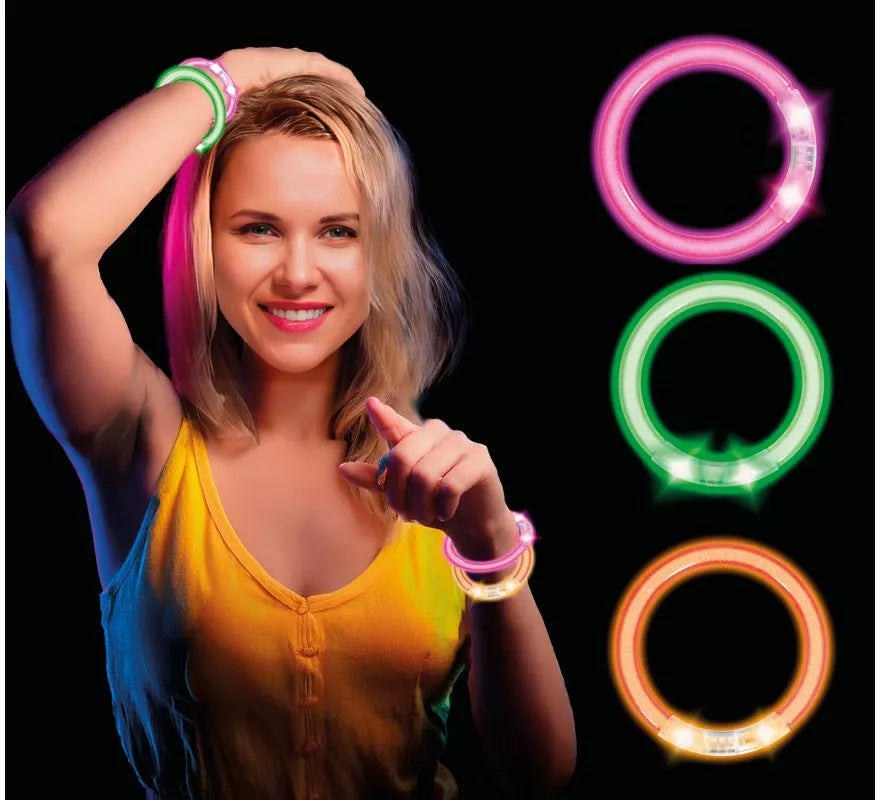 Translation missing: de.Pack de 4 Pulseras Led de 8 cm en colores surtidos