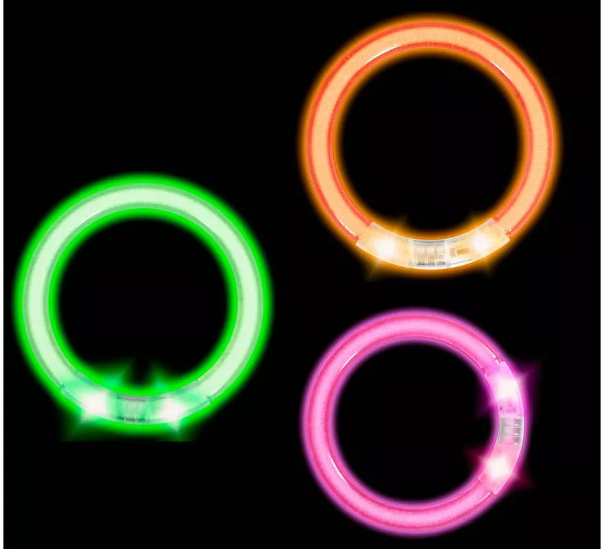 Translation missing: de.Pack de 4 Pulseras Led de 8 cm en colores surtidos