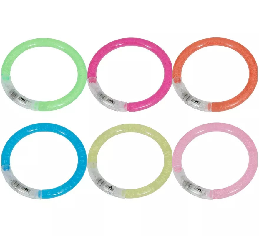 Translation missing: de.Pack de 4 Pulseras Led de 8 cm en colores surtidos