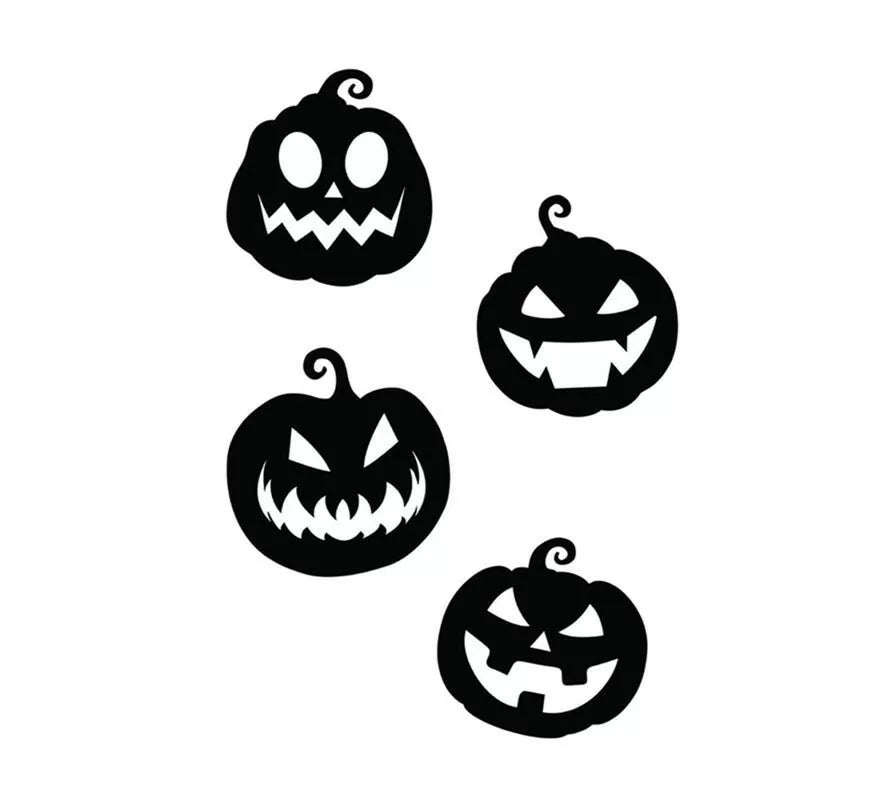 Translation missing: de.Pack de 4 Siluetas de Calabazas negras