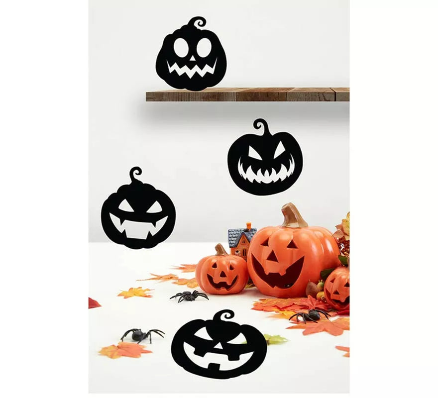 Translation missing: de.Pack de 4 Siluetas de Calabazas negras