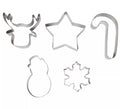 Pack de 5 Moldes para Galletas Metálicos Navidad