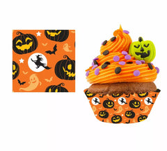 Kürbis -Cupcake- Papieren von 5 cm