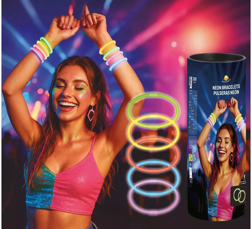 Translation missing: de.Pack de 50 Pulseras de Luz Neón