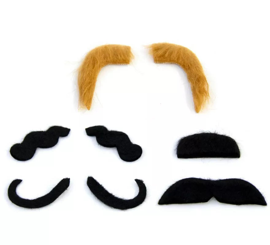 Translation missing: de.Pack de 6 Bigotes Surtidos