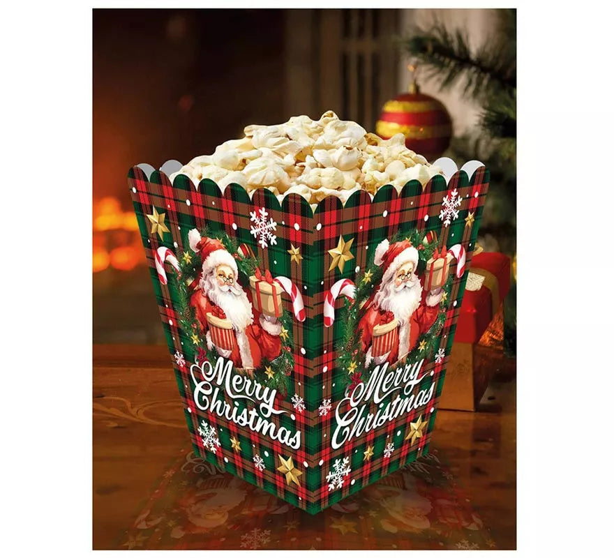 Translation missing: de.Pack de 6 Bolsas de Palomitas Papá Noel de papel de 18x10,5 cm