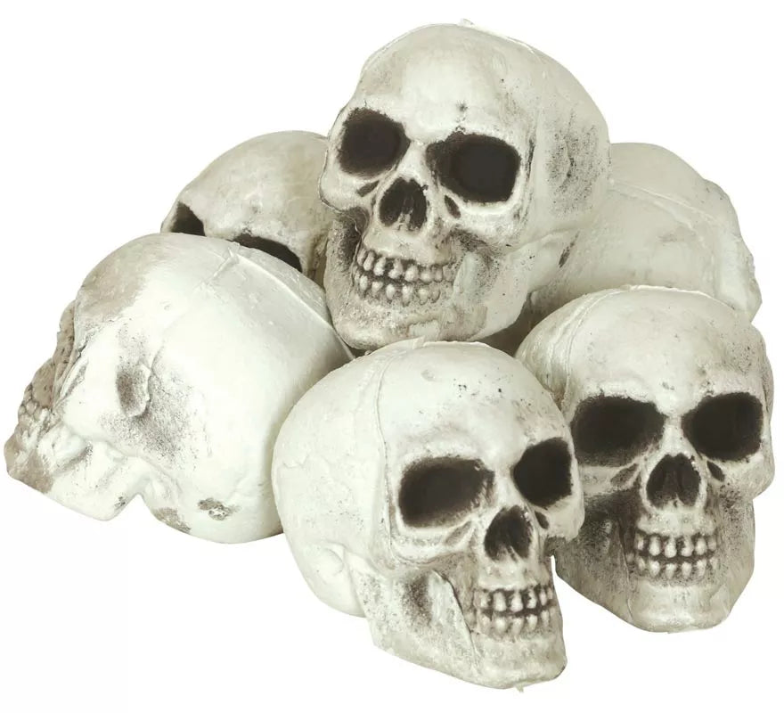 Pack de 6 Calaveras 8 cm