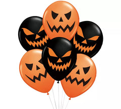 Packung mit 6 verschiedenen Kürbisballons