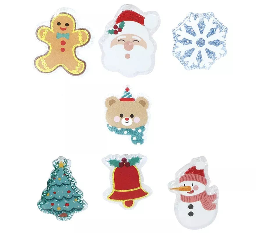 Translation missing: de.Pack de 6 gomas de Pelo Navideñas en modelos surtidos