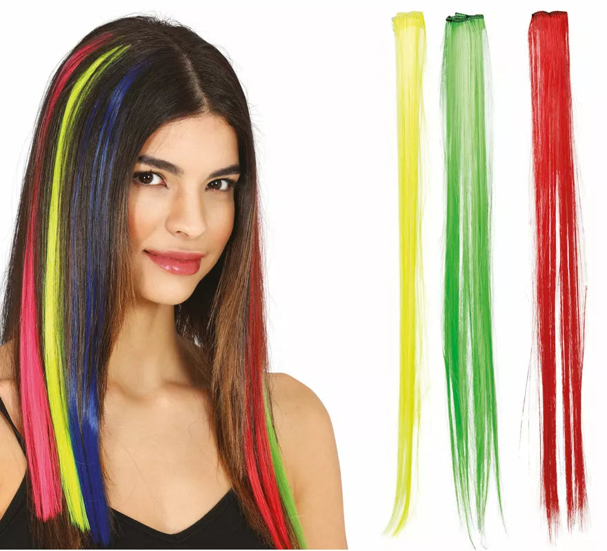 Translation missing: de.Pack de 6 Mechones en colores surtido de 50 cm