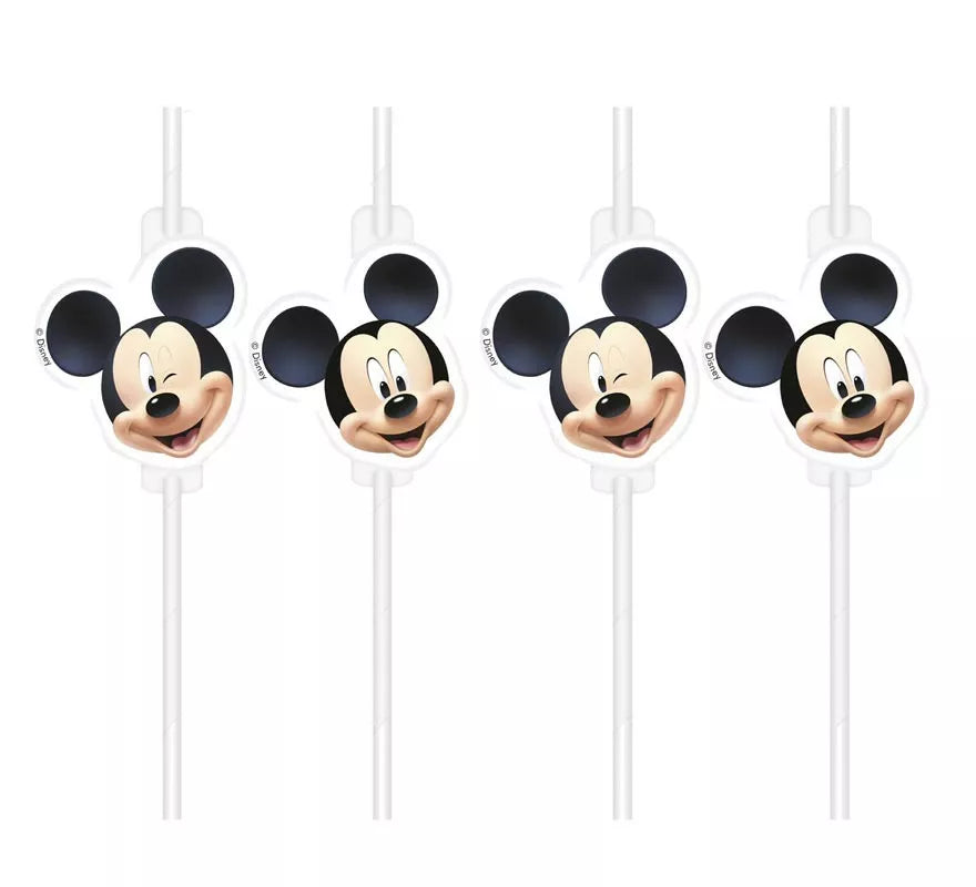 Translation missing: de.Pack de 6 Pajitas de Mickey Mouse de papel