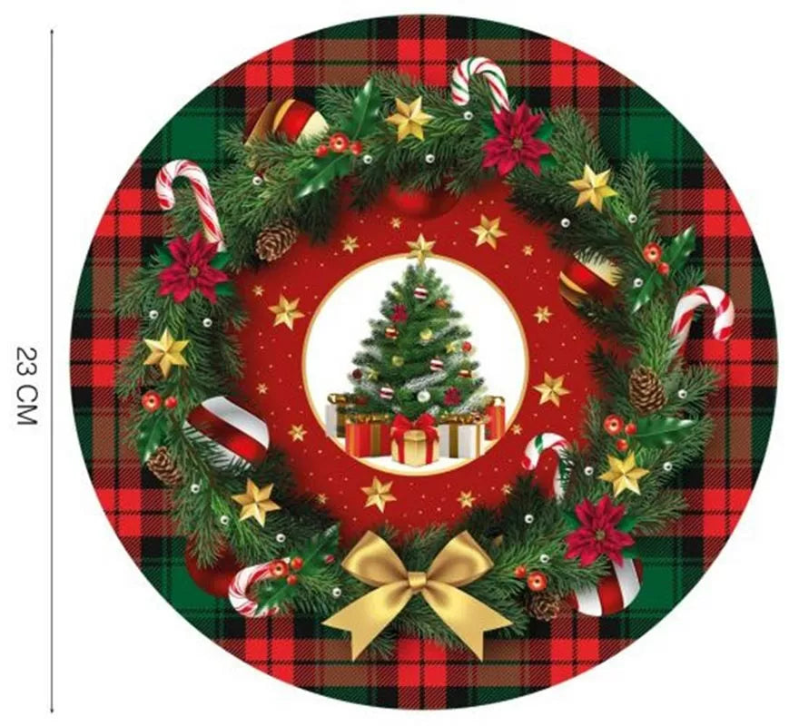 Translation missing: de.Pack de 6 Platos Árbol de Navidad de 23 cm