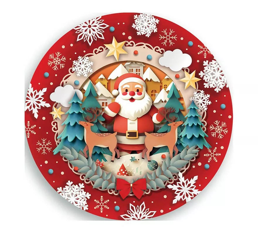 Pack de 6 Platos de Navidad de 23 cm