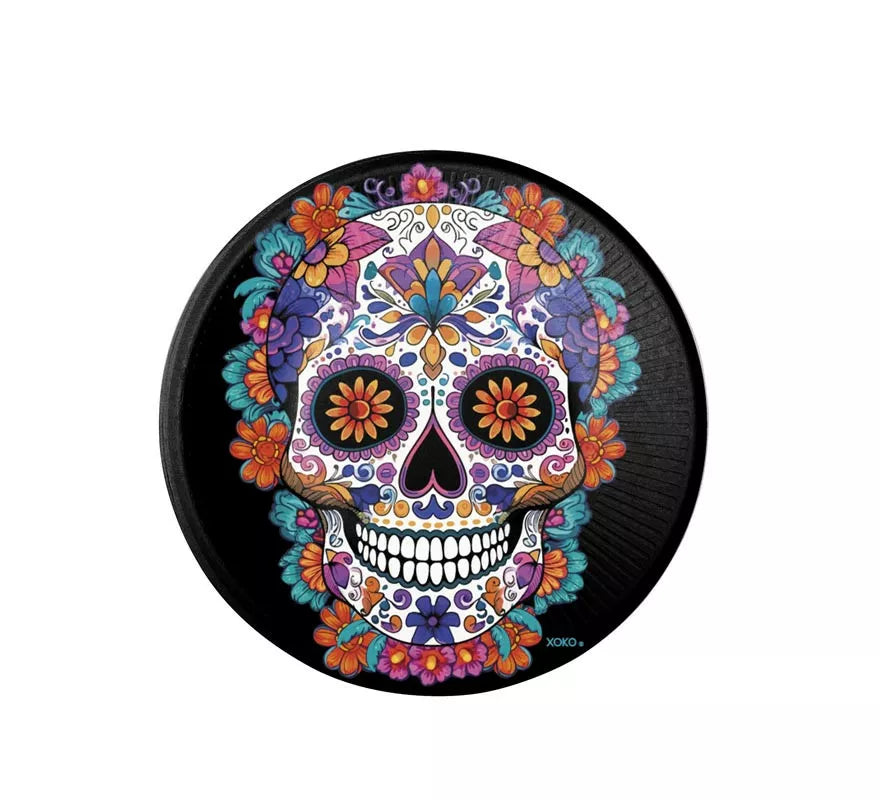 Translation missing: de.Pack de 6 Platos Día de los Muertos negro de 23 cm