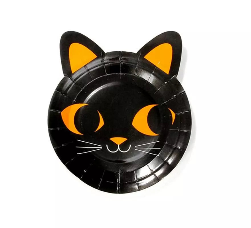 Translation missing: de.Pack de 6 Platos Gato negro