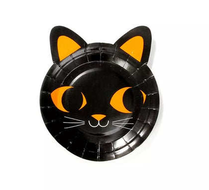 Pack de 6 Platos Gato negro