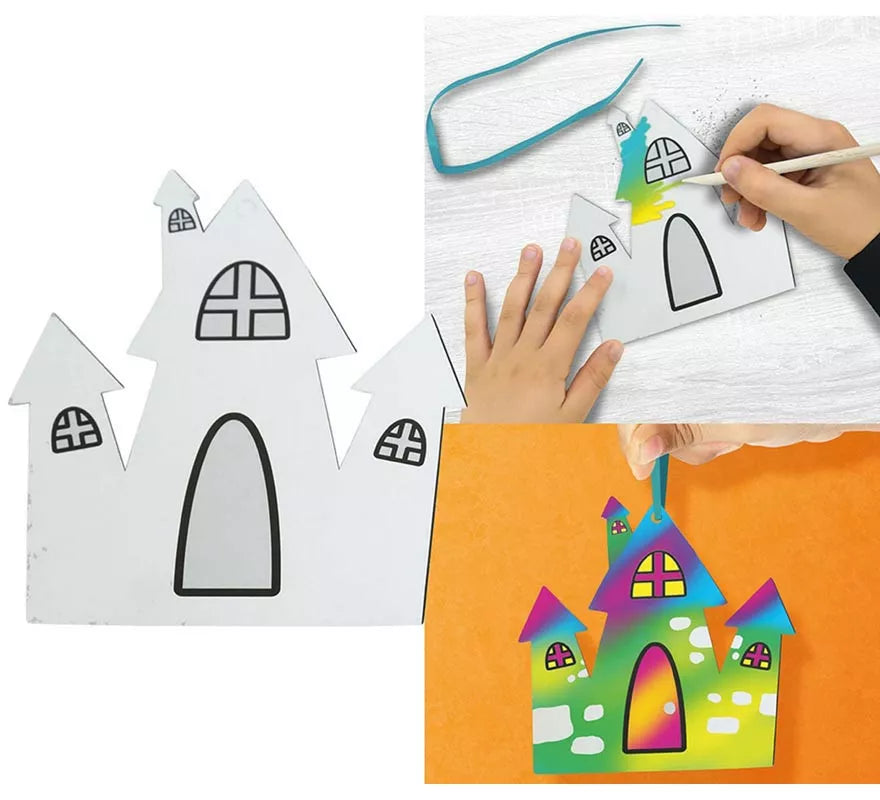 Translation missing: de.Pack de 6 Siluetas Halloween para para Colorear 12 cm