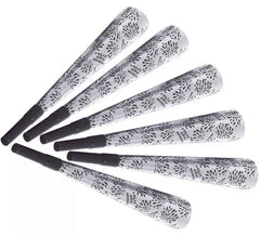 6er-Pack Silbertrompeten 'Happy New Year' 25 cm für Silvester
