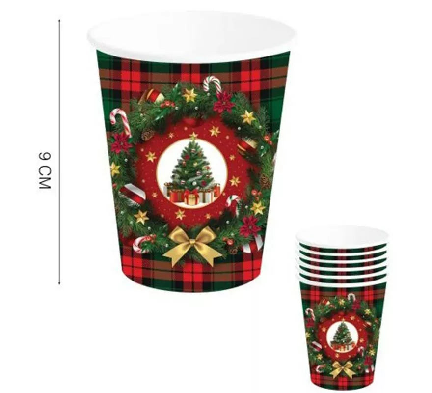 Translation missing: de.Pack de 6 Vasos Árbol de Navidad de 240 ml