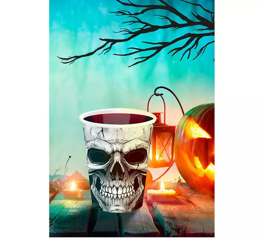 Translation missing: de.Pack de 6 Vasos Calavera Temible de 240 ml