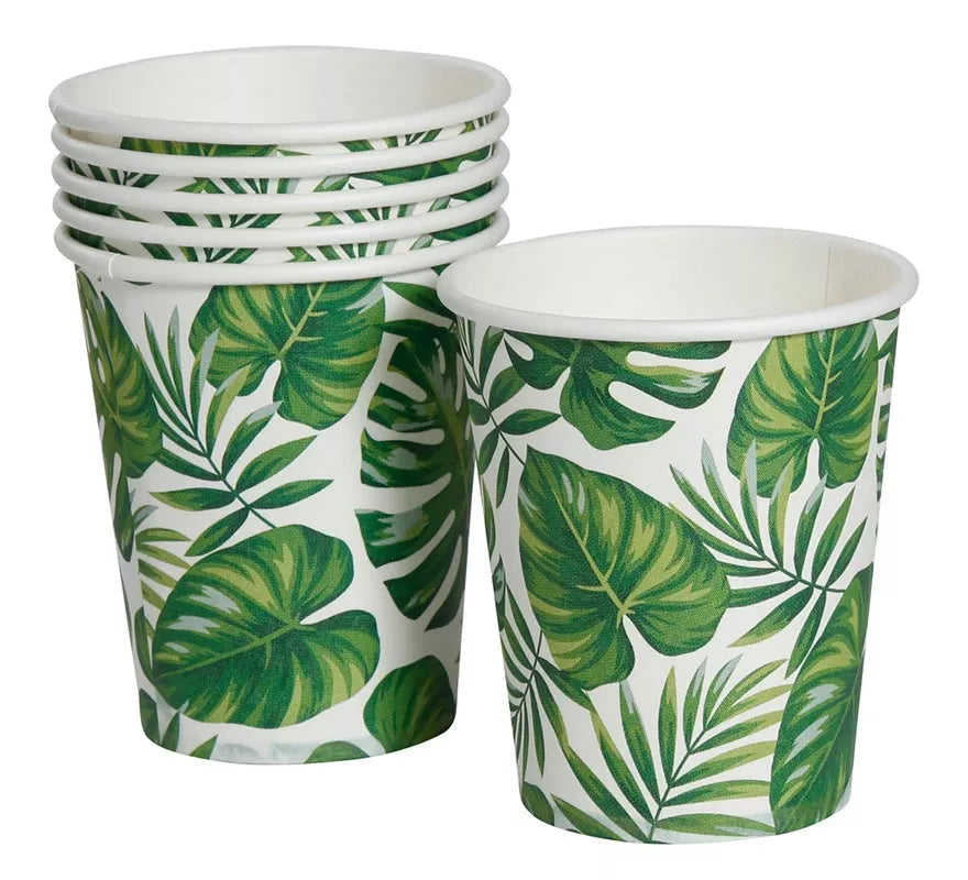 Translation missing: de.Pack de 6 Vasos con estampado de hojas