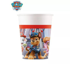 Packung mit 6 Paw Patrol Pappbechern à 200 ml