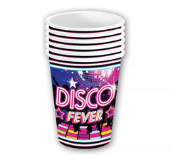 Packung mit 6 Disco Fever -Gläsern à 240 ml/9 cm