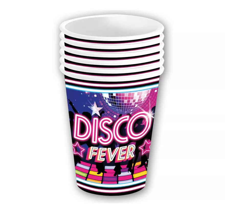Translation missing: de.Pack de 6 Vasos Disco Fever de 240 ml/9 cm