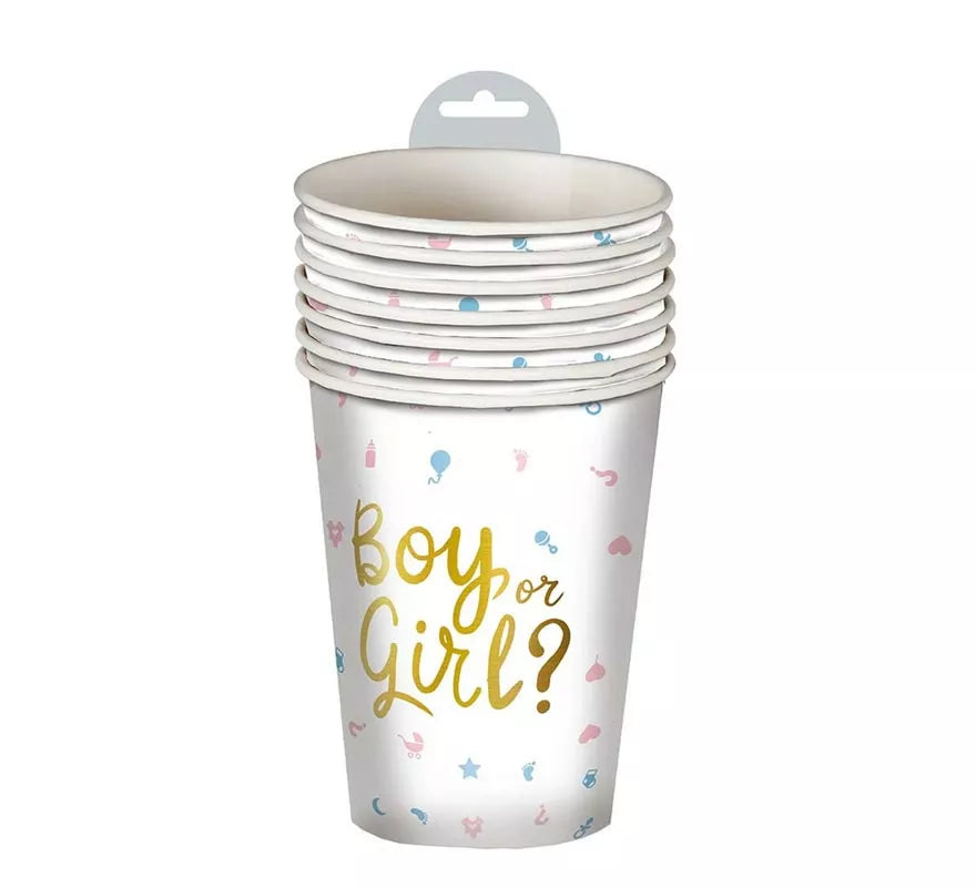 Translation missing: de.Pack de 6 Vasos It's a Boy or it's a Girl