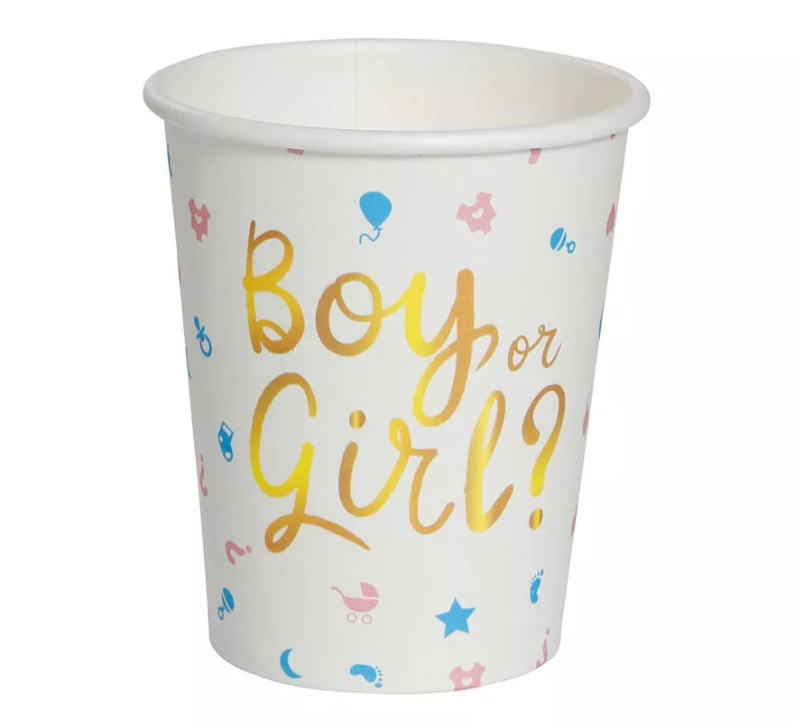 Translation missing: de.Pack de 6 Vasos It's a Boy or it's a Girl