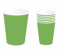 Packung mit 6 neongrünen Gläsern à 240 ml (90 cm)