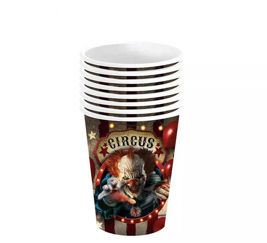 Translation missing: de.Pack de 6 Vasos Payaso de 240 ml (9 cm)