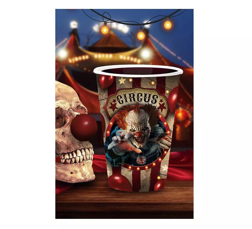 Pack de 6 Vasos Payaso de 355 ml (11 cm)