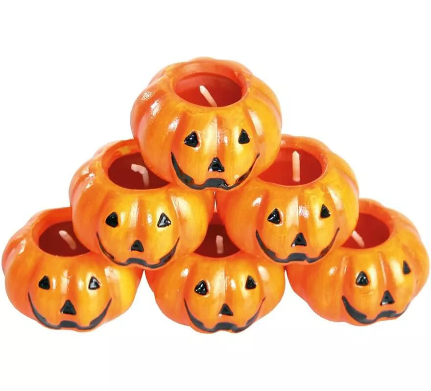 Translation missing: de.Pack de 6 Velas calabazas cerámica