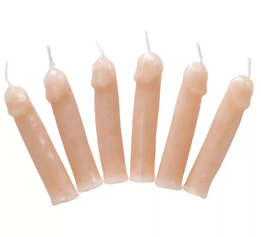 Translation missing: de.Pack de 6 Velas de cera con forma de Penes