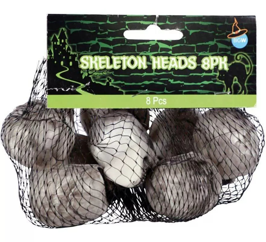 Pack de 8 Cráneos de Esqueleto de 4 cm