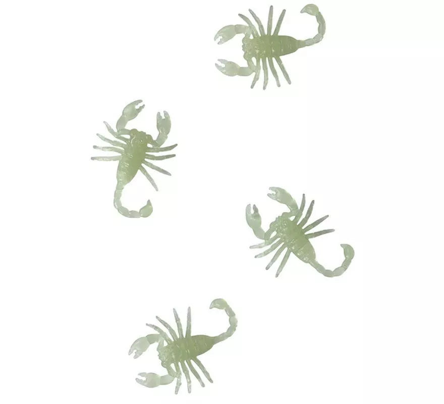 Translation missing: de.Pack de 8 Escorpiones Glow in the Dark de 6 cm