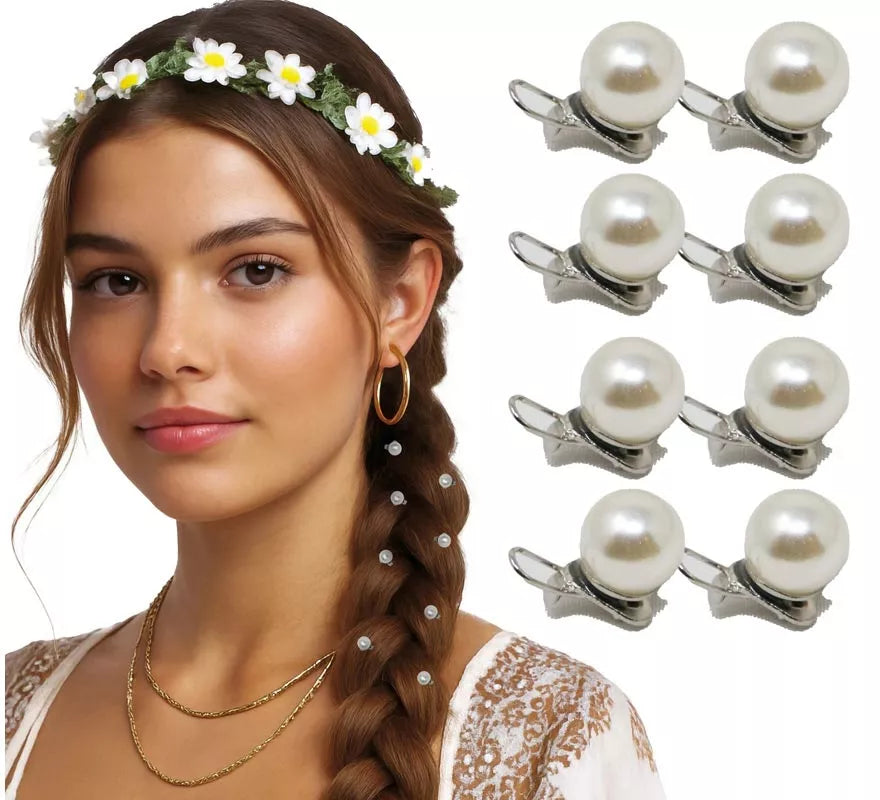 Translation missing: de.Pack de 8 perlas con pinza para cabello