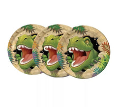 Packung mit 8 23 cm großen Dinosaurier-Tellern