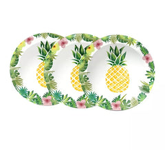 Packung mit 8 Hawaii-Tellern von 23 cm