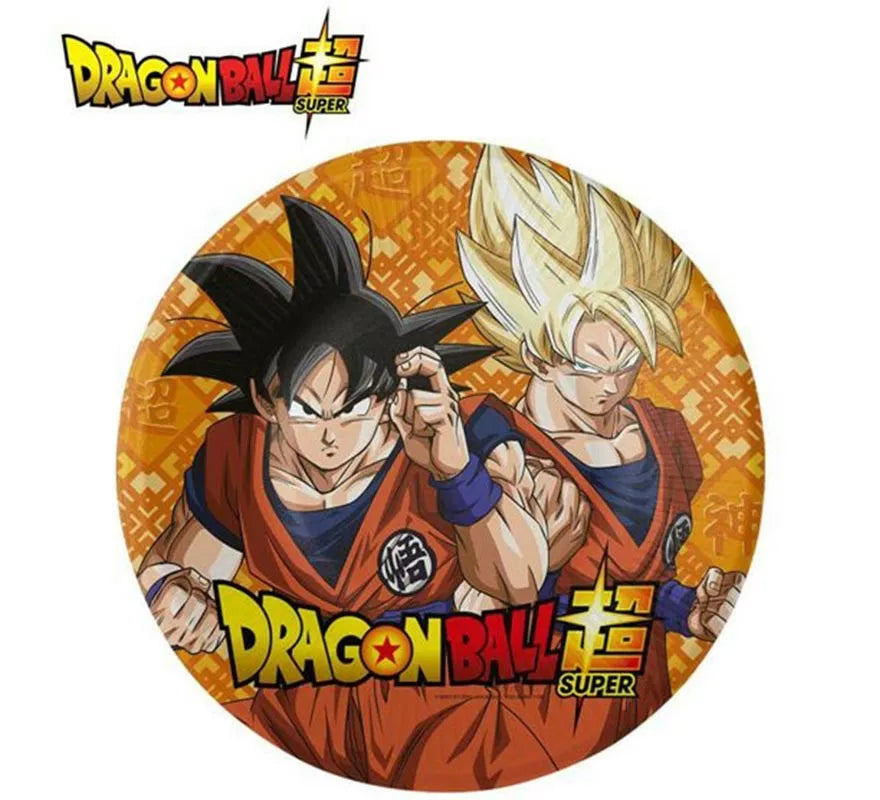 Translation missing: de.Pack de 8 Platos de papel de Dragon Ball de 18 cm