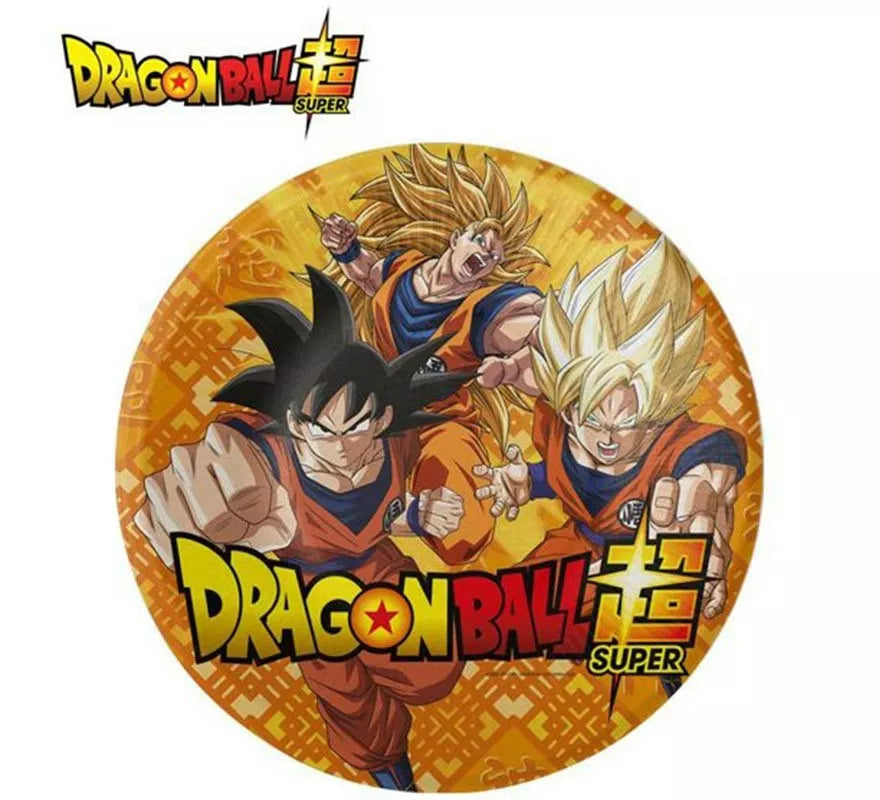 Translation missing: de.Pack de 8 Platos de papel de Dragon Ball de 23 cm