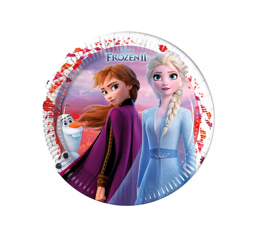 Translation missing: de.Pack de 8 Platos Frozen 2 de Cartón de 23 cm