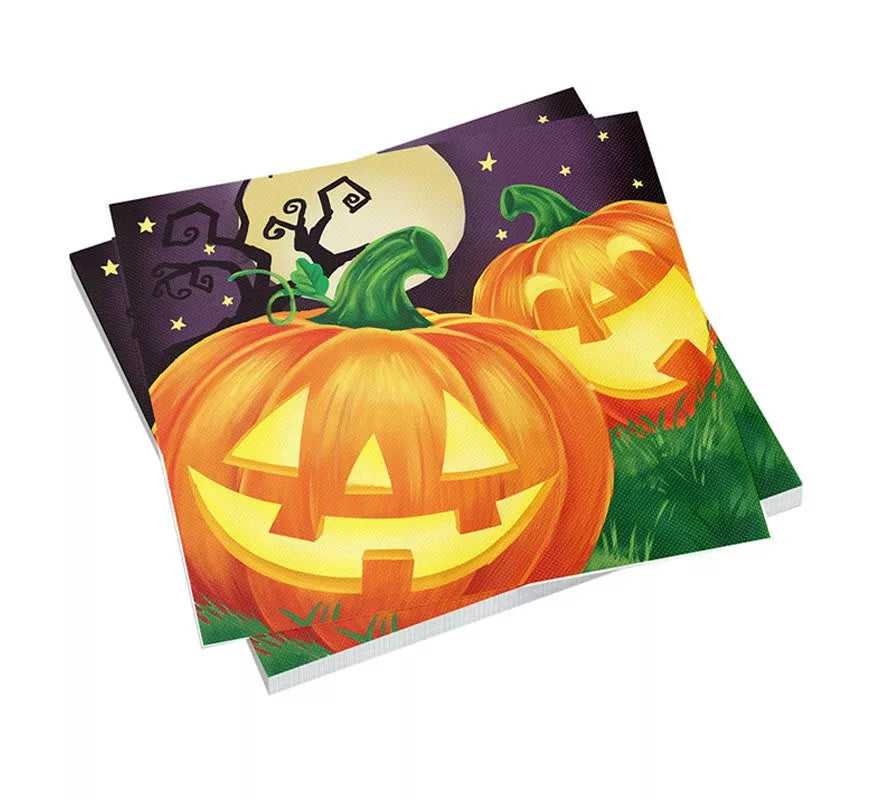 Translation missing: de.Pack de 8 Servilletas Calabaza de 33x33 cm