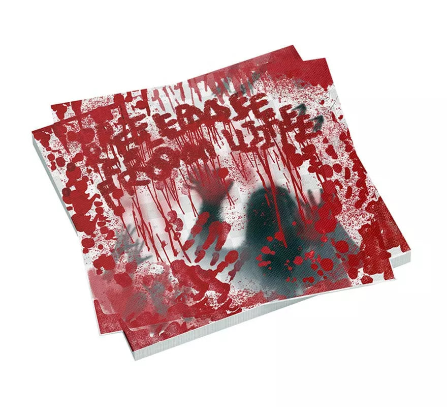 Translation missing: de.Pack de 8 Servilletas Sangrientas de 33x33 cm