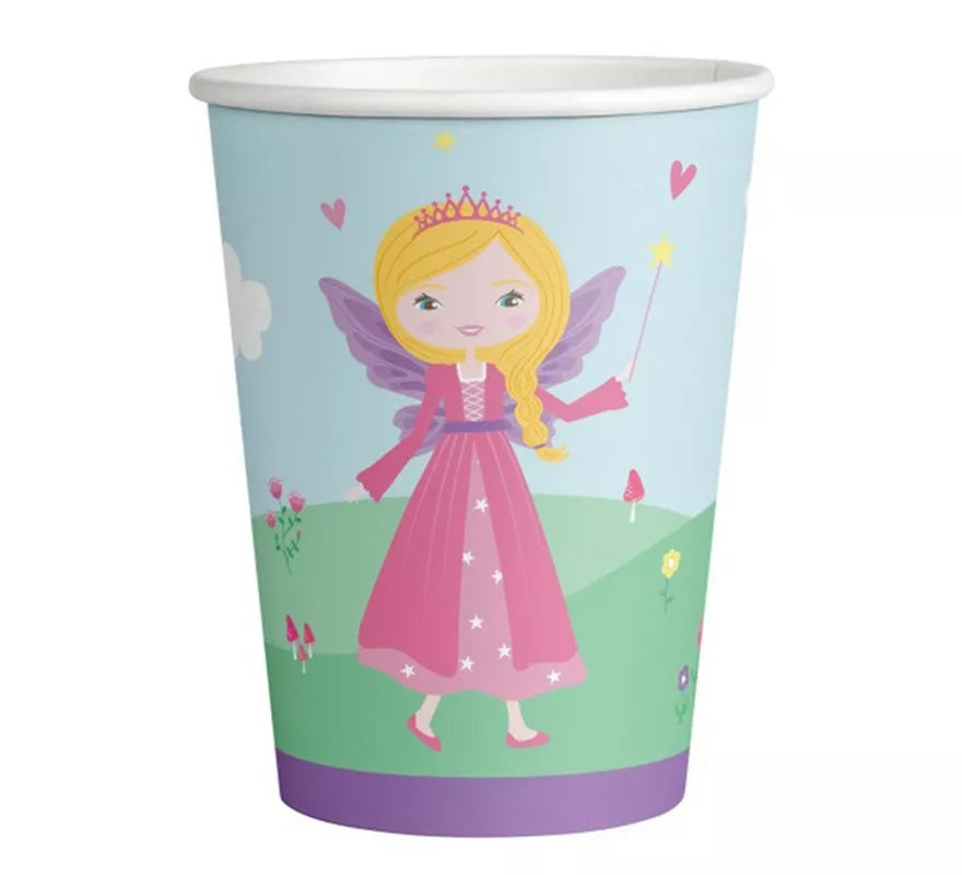 Translation missing: de.Pack de 8 Vasos de Princesa Medieval de Cartón de 250 ml