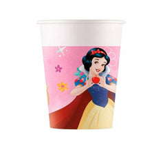 Packung mit 8 Disney Princess Pappbechern von 200 ml